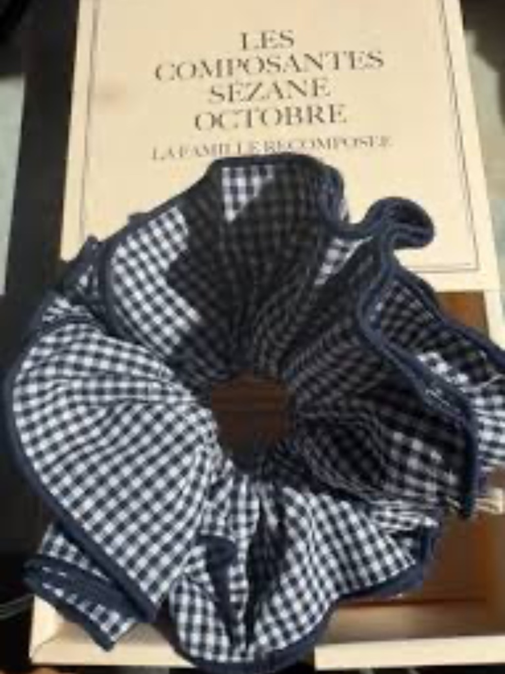 SÉZANE Gingham Scrunchie